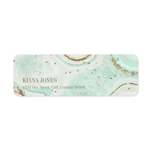 Abstrakt Agate Wedding V2 Mint ID827 (Vorne)