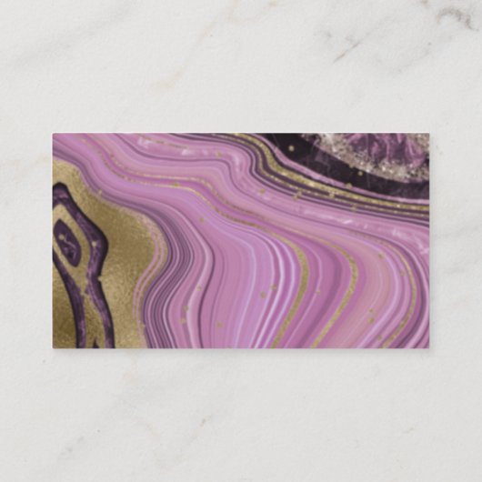 Abstrakt Agate Wishing Well V1 Mauve ID827 Begleitkarte (Rückseite)