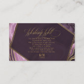 Abstrakt Agate Wishing Well V1 Mauve ID827 Begleitkarte (Vorderseite)