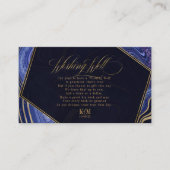 Abstrakt Agate Wishing Well V1 Midnight ID827 Begleitkarte (Vorderseite)