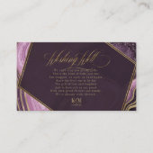 Abstrakt Agate Wishing Well V3 Mauve ID827 Begleitkarte (Vorderseite)