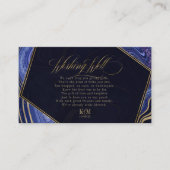 Abstrakt Agate Wishing Well V3 Midnight ID827 Begleitkarte (Vorderseite)