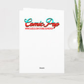 Abstrakt Ai Art | Frauengesicht Karte (Rückseite)