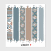 Abstrakt Akzent Dot Mandala Muster Waschband Aufkleber (Blatt)