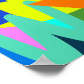 Abstrakt Alphabet Moderne Kunst Poster (Ecke)