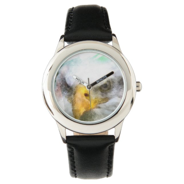 Abstrakt American Bald Eagle Armbanduhr (Vorderseite)
