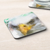 Abstrakt American Bald Eagle Getränkeuntersetzer (Linke Seite)