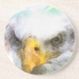 Abstrakt American Bald Eagle Sandstein Untersetzer
