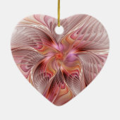 Abstrakt Angel Colorful Fantasy Fraktal Kunst, Dic Keramik Ornament (Hinten)