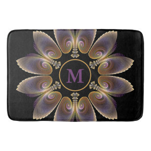 Abstrakt Angel Wings Mandala Fraktal Monogram Badematte