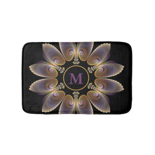 Abstrakt Angel Wings Mandala Fraktal Monogram Badematte