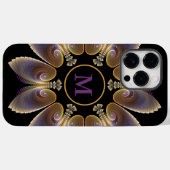 Abstrakt Angel Wings Mandala Fraktal Monogram Case-Mate iPhone Hülle (Rückseite (Horizontal))