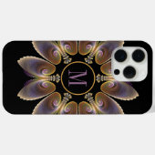 Abstrakt Angel Wings Mandala Fraktal Monogram Case-Mate iPhone Hülle (Rückseite (Horizontal))
