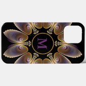 Abstrakt Angel Wings Mandala Fraktal Monogram Case-Mate iPhone Hülle (Rückseite (Horizontal))