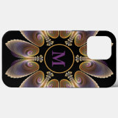 Abstrakt Angel Wings Mandala Fraktal Monogram Case-Mate iPhone Hülle (Rückseite (Horizontal))