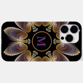 Abstrakt Angel Wings Mandala Fraktal Monogram Case-Mate iPhone Hülle (Rückseite (Horizontal))