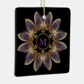 Abstrakt Angel Wings Mandala Fraktal Monogram Keramikornament (Rechts)