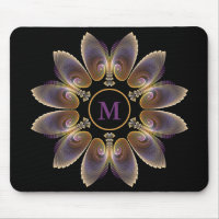 Abstrakt Angel Wings Mandala Fraktal Monogram