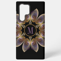 Abstrakt Angel Wings Mandala Fraktal Monogram