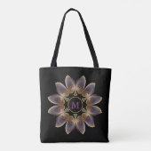 Abstrakt Angel Wings Mandala Fraktal Monogram Tasche (Rückseite)