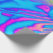 Abstrakt angesagte Neon-farbene psychedelische Flu Geschenkpapier (Ecke)