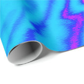 Abstrakt angesagte Neon-farbene psychedelische Flu Geschenkpapier (Rolleneckpunkt)