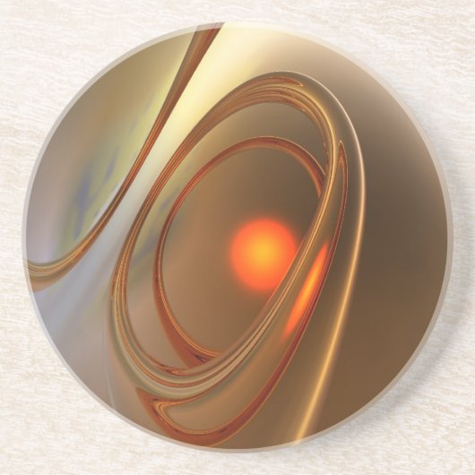 Abstrakt angesagtes und elegantes 3D-Design Getränkeuntersetzer (Vorne)