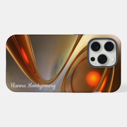 Abstrakt angesagtes und elegantes 3D-Design iPhone Hülle (Rückseite (Horizontal))