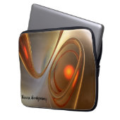 Abstrakt angesagtes und elegantes 3D-Design Laptopschutzhülle (Vorderseite Links)