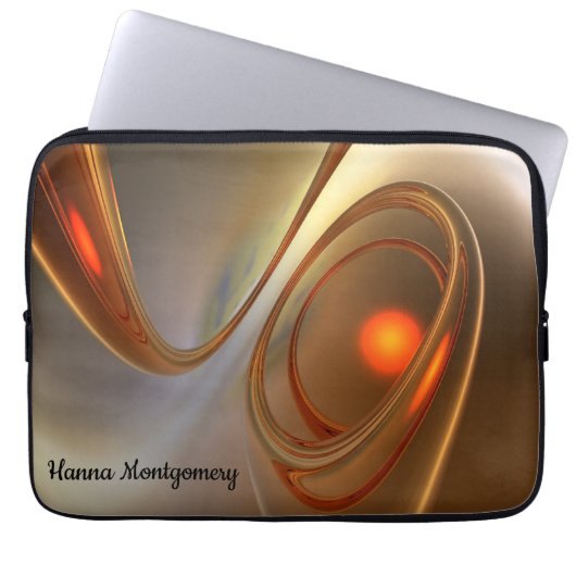 Abstrakt angesagtes und elegantes 3D-Design Laptopschutzhülle (Vorderseite)