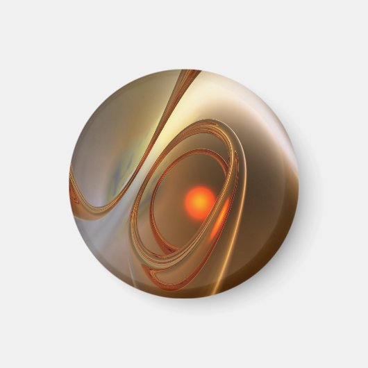 Abstrakt angesagtes und elegantes 3D-Design Magnet (Vorne)