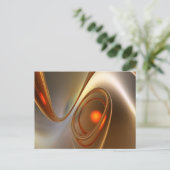 Abstrakt angesagtes und elegantes 3D-Design Postkarte (Stehend Vorderseite)