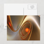 Abstrakt angesagtes und elegantes 3D-Design Postkarte (Vorne/Hinten)