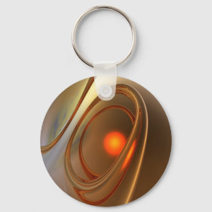 Abstrakt angesagtes und elegantes 3D-Design Schlüsselanhänger