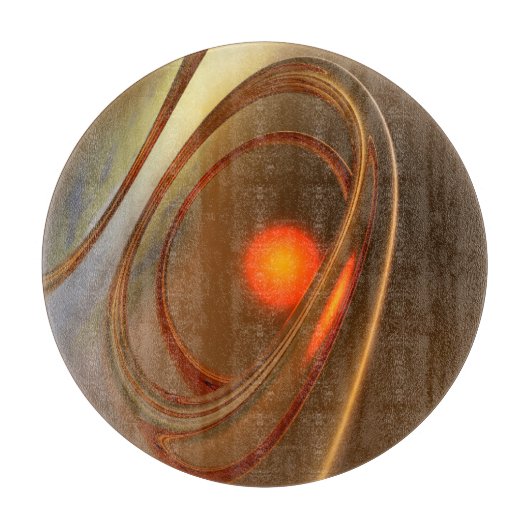 Abstrakt angesagtes und elegantes 3D-Design Schneidebrett (Vorderseite)