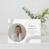 Abstrakt | Ankündigung des Abschlusses "Rosa Foto" (Stehend Vorderseite)