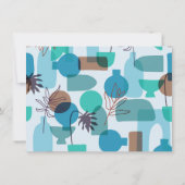 Abstrakt | Ankündigung von Blue Foto Abschluss (Rückseite)