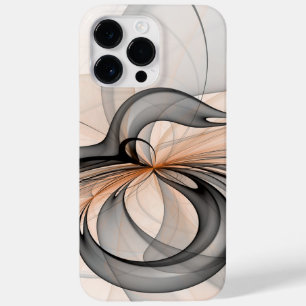 Abstrakt Anthracite Grau Siena Modernes Fraktal Ku Case-Mate iPhone 14 Pro Max Hülle