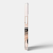 Abstrakt Anthracite Grau Siena Modernes Fraktal Ku Case-Mate iPhone Hülle (Rückseite / Rechts)