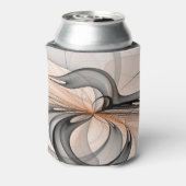 Abstrakt Anthracite Grau Siena Modernes Fraktal Ku Dosenkühler (Kanne Rückseite)