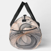 Abstrakt Anthracite Grau Siena Modernes Fraktal Ku Duffle Bag (Rechts)