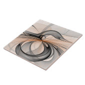 Abstrakt Anthracite Grau Siena Modernes Fraktal Ku Fliese (Seite)