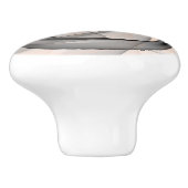 Abstrakt Anthracite Grau Siena Modernes Fraktal Ku Keramikknauf (Seitenansicht)