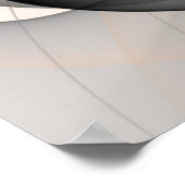 Abstrakt Anthracite Grau Siena Modernes Fraktal Ku Poster (Ecke)