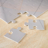 Abstrakt Anthracite Grau Siena Modernes Fraktal Ku Puzzle (Seite)