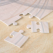 Abstrakt Anthracite Grau Siena Modernes Fraktal Ku Puzzle (Seite)