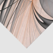 Abstrakt Anthracite Grau Siena Modernes Fraktal Ku Seidenpapier (Detail)