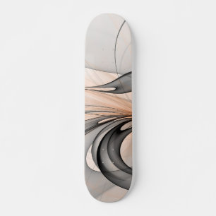 Abstrakt Anthracite Grau Siena Modernes Fraktal Ku Skateboard