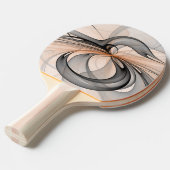 Abstrakt Anthracite Grau Siena Modernes Fraktal Ku Tischtennis Schläger (Vorderseite)