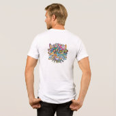 Abstrakt anthropomorphisch Tri-Blend shirt (Rückseite voll)